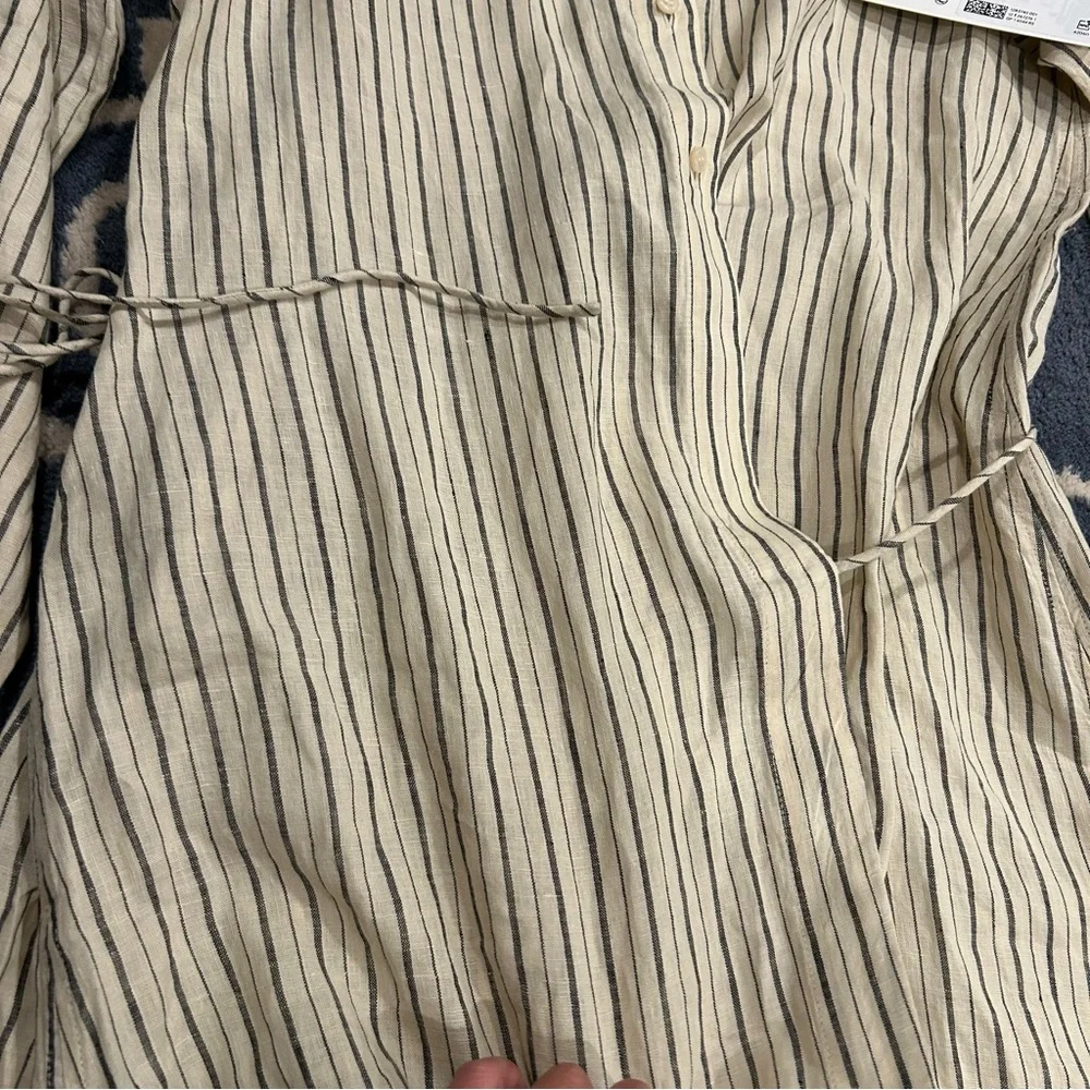 Arket wrap linen striped dress - Picture 8 of 16